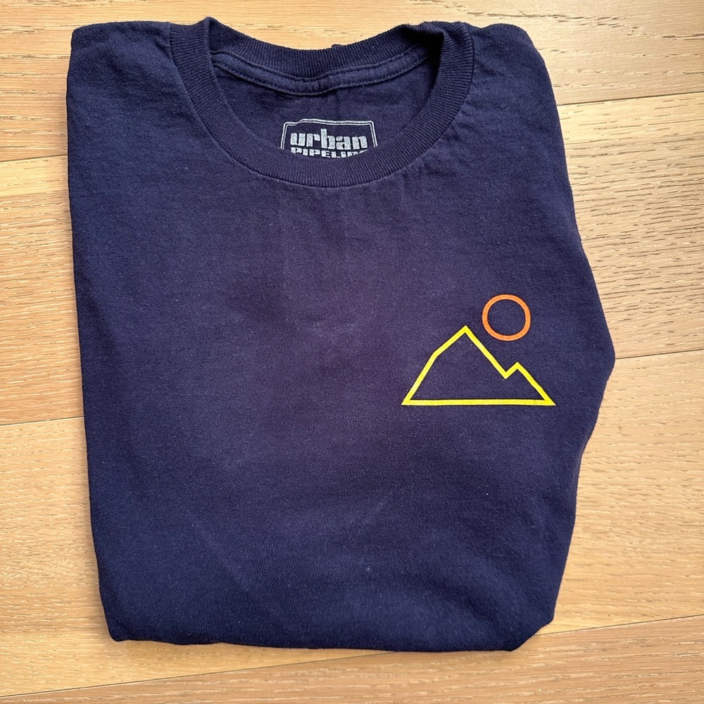 Urban Pipeline Navy Graphic T-Shirt
